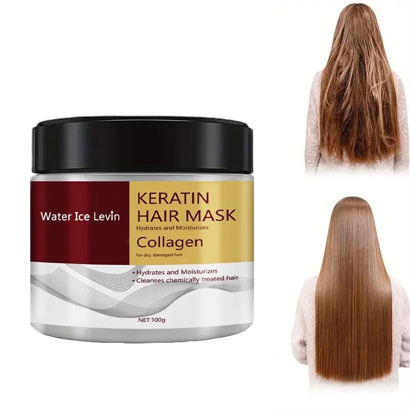 Collagen Keratin Hair Mask for Damaged Hair | 100g Deep Conditioning Treatment | Reduces Frizz, Strengthens Split Ends 2