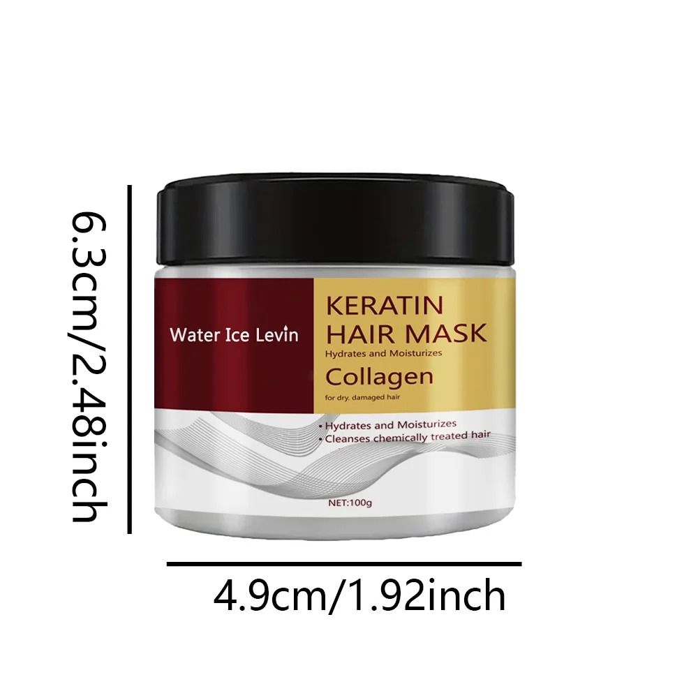 Collagen Keratin Hair Mask for Damaged Hair | 100g Deep Conditioning Treatment | Reduces Frizz, Strengthens Split Ends 4