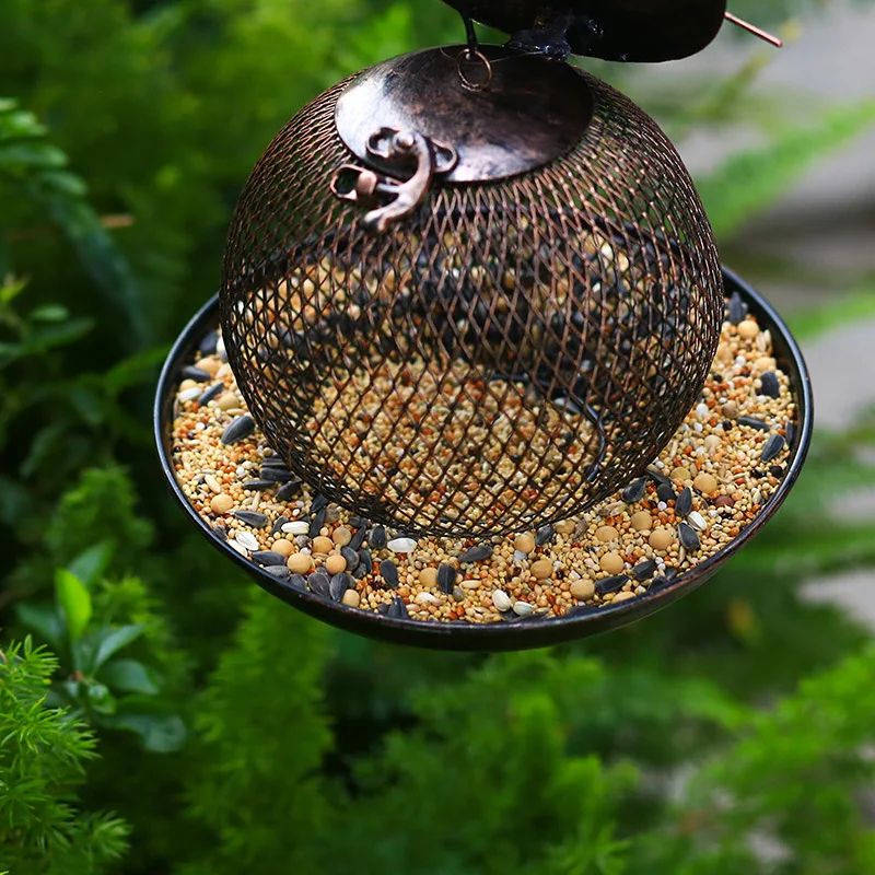 Squirrel-Proof Metal Bird Feeder | Large-Capacity Hanging Design | Rust-Resistant Build for Gardens, Patios & Balconies 3