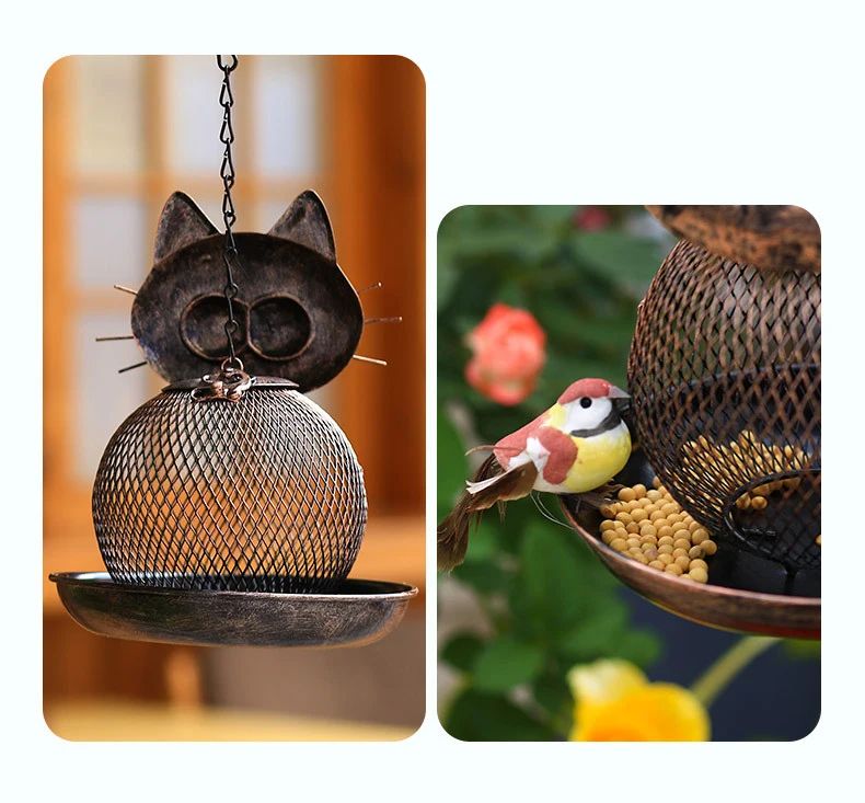 Squirrel-Proof Metal Bird Feeder | Large-Capacity Hanging Design | Rust-Resistant Build for Gardens, Patios & Balconies 14