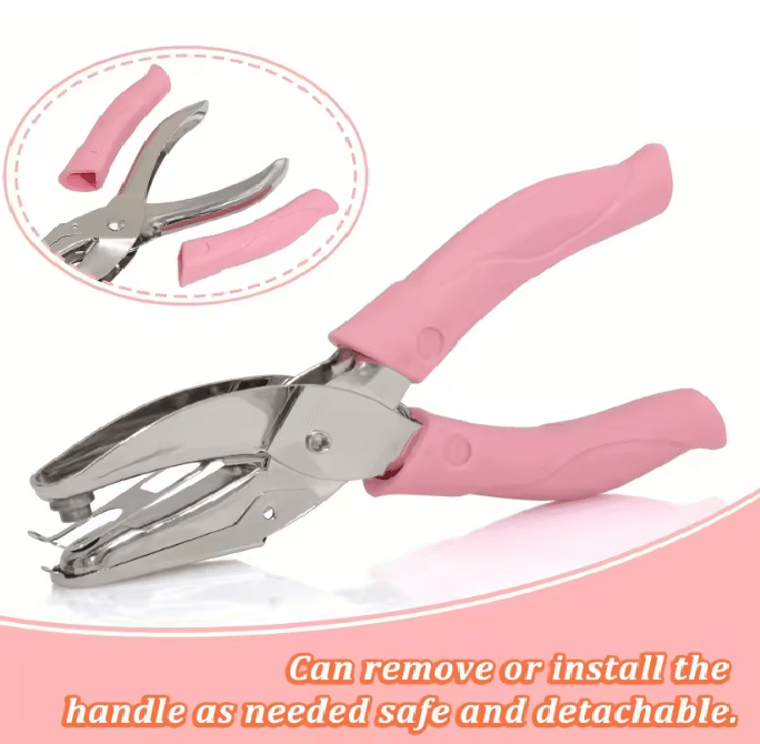 Single Hole Craft Punch Metal Cutting Core | Star Heart Circle Shapes | Clean One-Press Cutouts for Scrapbooking & DIY 3