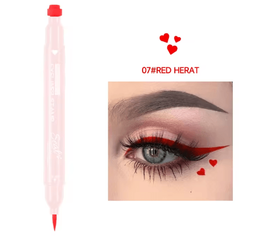 Dual-Ended Stamp Liquid Eyeliner for Women | Waterproof Quick-Drying Formula | Long-Lasting Smudge-Resistant Wear 10