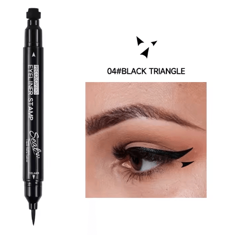 Dual-Ended Stamp Liquid Eyeliner for Women | Waterproof Quick-Drying Formula | Long-Lasting Smudge-Resistant Wear 7