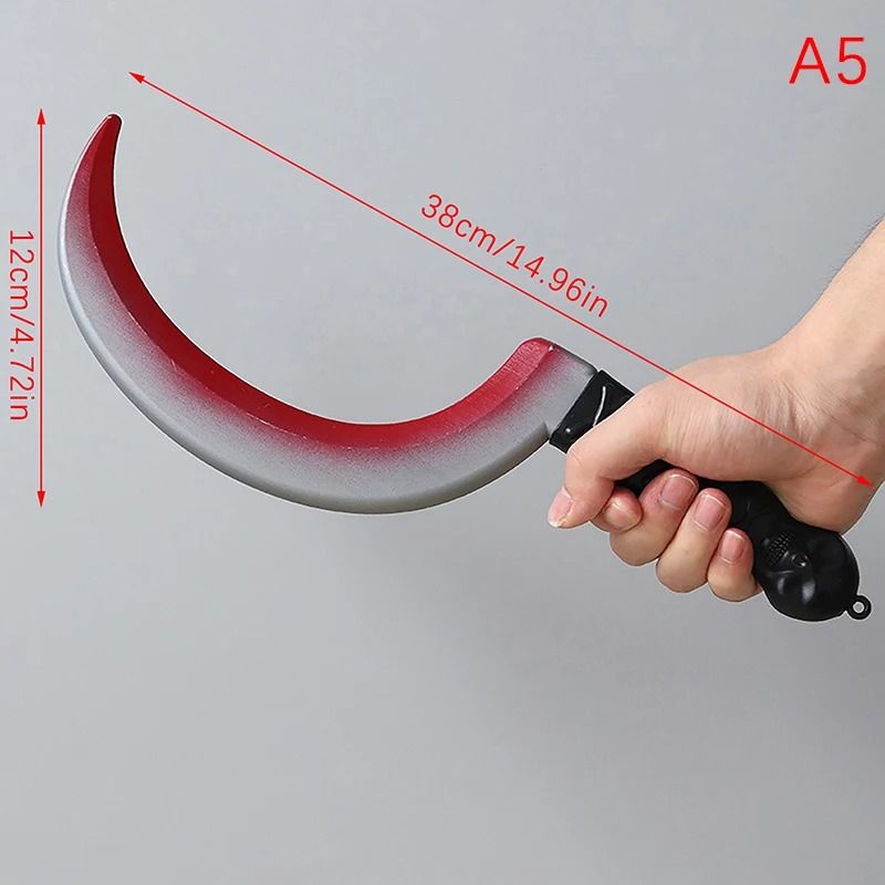 Halloween Axe Prop | Realistic Plastic Blade for Haunted House Decor and Cosplay | Lightweight and Reusable Design 7