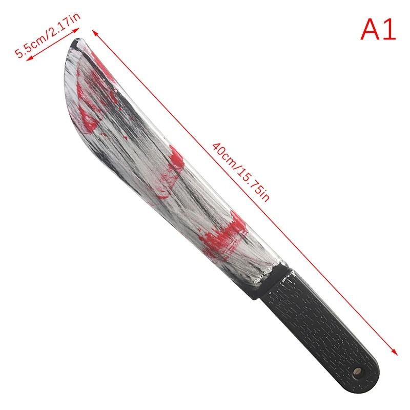 Halloween Axe Prop | Realistic Plastic Blade for Haunted House Decor and Cosplay | Lightweight and Reusable Design 8