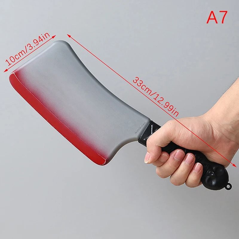 Halloween Axe Prop | Realistic Plastic Blade for Haunted House Decor and Cosplay | Lightweight and Reusable Design 13