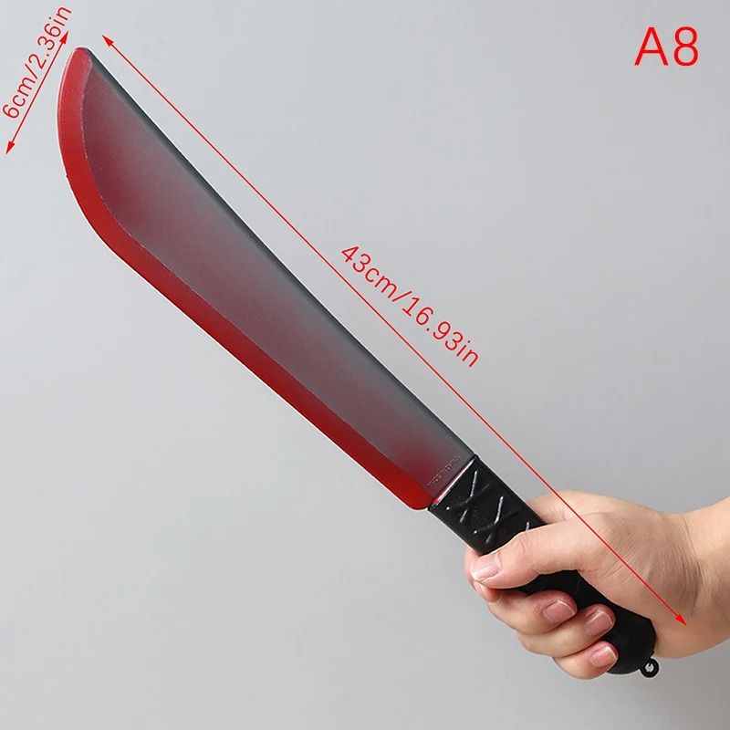 Halloween Axe Prop | Realistic Plastic Blade for Haunted House Decor and Cosplay | Lightweight and Reusable Design 14