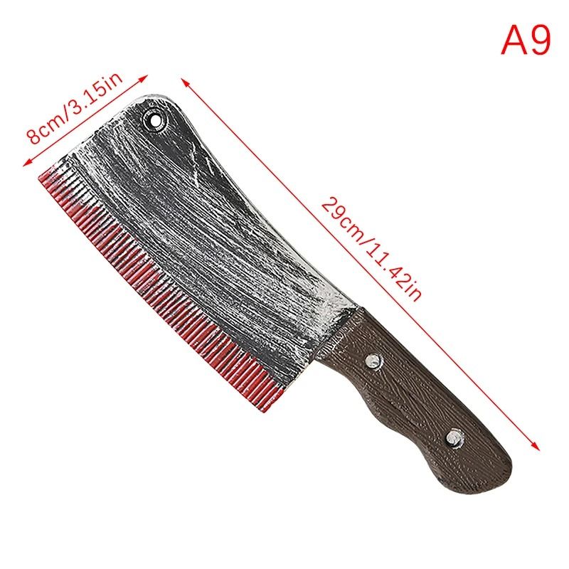 Halloween Axe Prop | Realistic Plastic Blade for Haunted House Decor and Cosplay | Lightweight and Reusable Design 15
