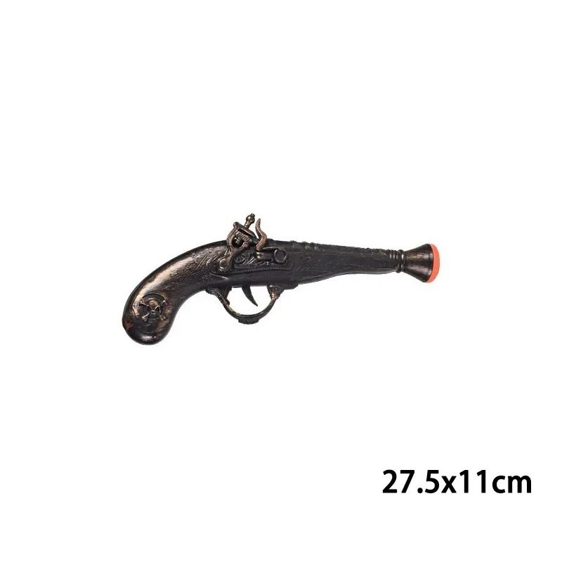 Flintlock Pirate Pistol Prop | Retro Engraved Costume Sidearm | Lightweight ABS Build for Halloween Party Cosplay 10