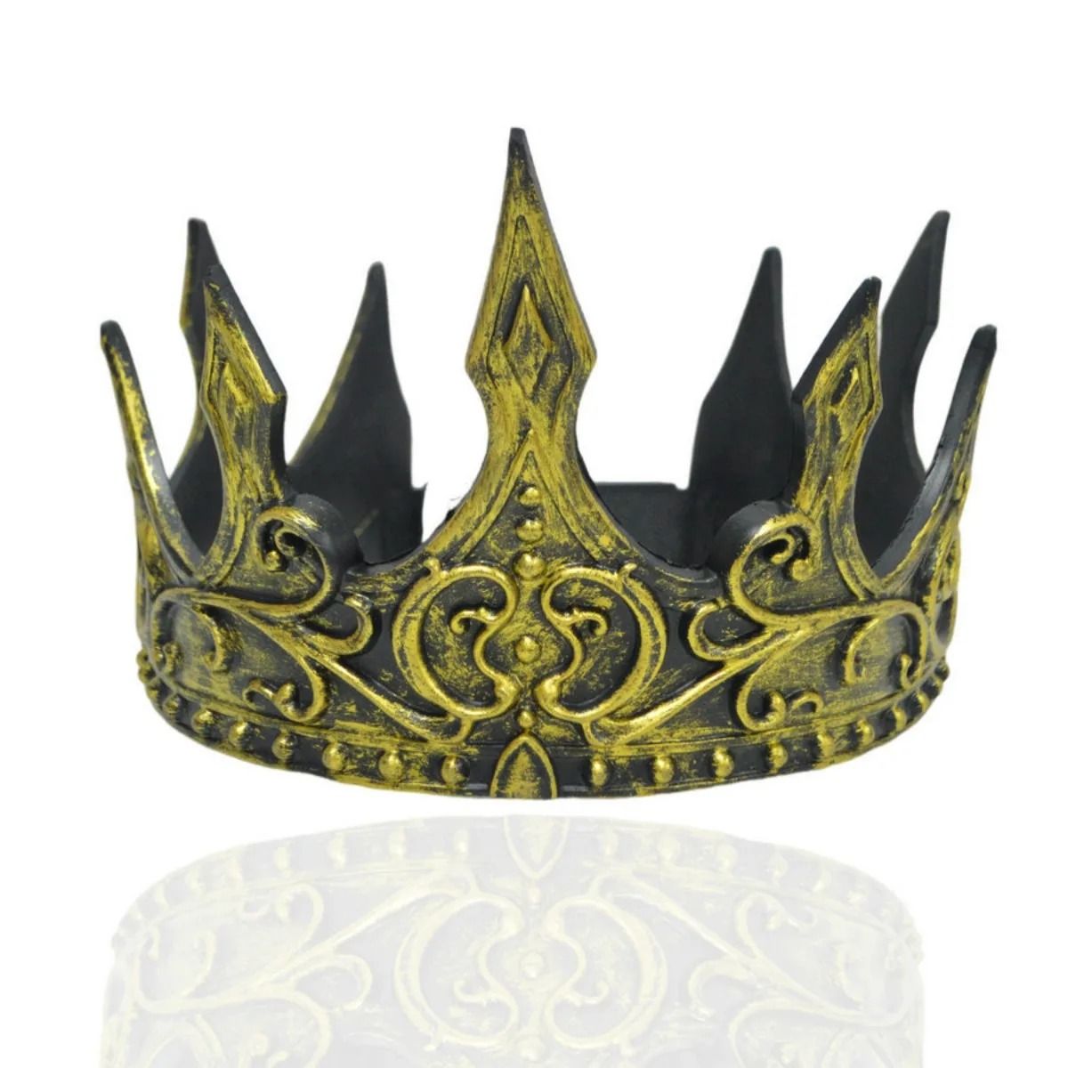 Kids' Baroque Metal Crown | Cosplay Tiara & Royal Ball Prop 4