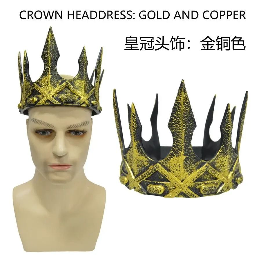 Kids' Baroque Metal Crown | Cosplay Tiara & Royal Ball Prop 7