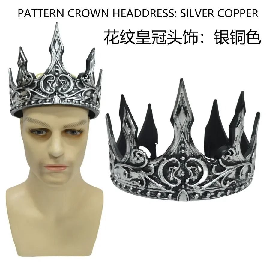 Kids' Baroque Metal Crown | Cosplay Tiara & Royal Ball Prop 9