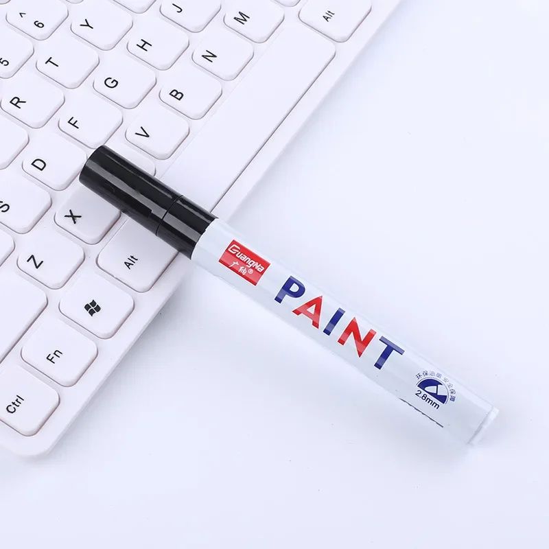 Tyre Paint Pen | Precision Tip for Rubber & Metal | Waterproof, Permanent Finish for Wheels, Treads & Auto Detailing 12