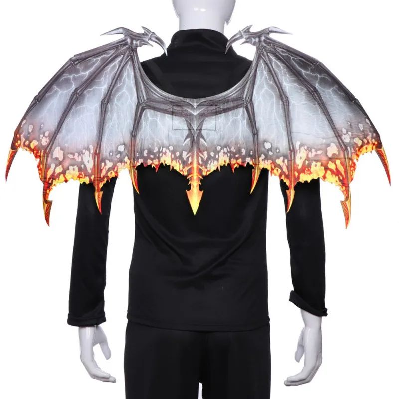 Dragon Wing Costume Accessory | Halloween Cosplay Carnival Party Wings | Lightweight Back-Worn Fantasy Costume Design 2