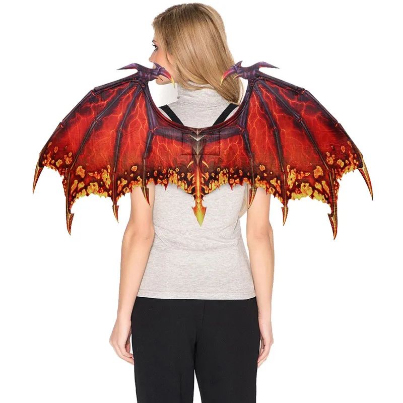 Dragon Wing Costume Accessory | Halloween Cosplay Carnival Party Wings | Lightweight Back-Worn Fantasy Costume Design 12