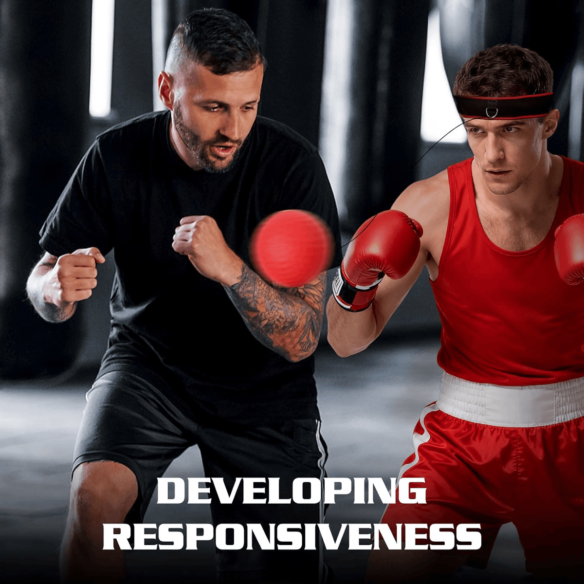 Boxing Reflex Ball Headband | Adjustable Fit for Adults and Kids | Improves Hand-Eye Coordination, Focus and Reflexes 3