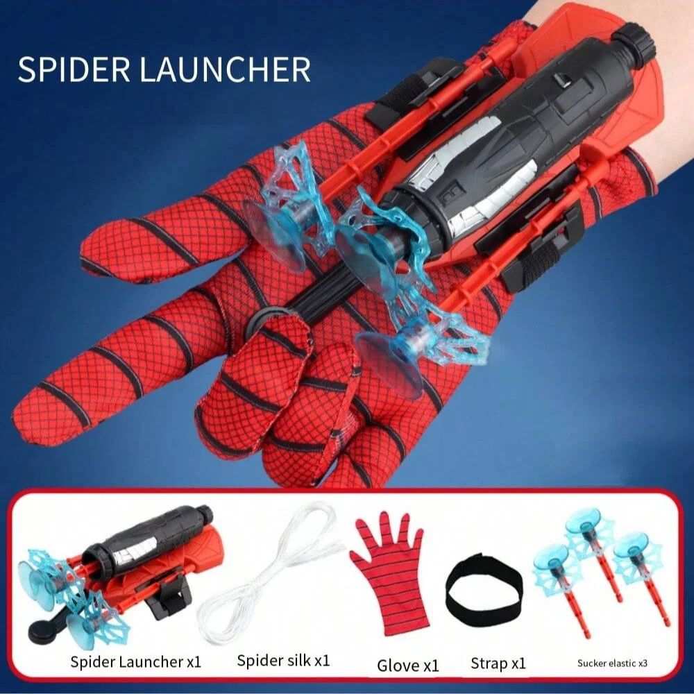 Spider Web Shooter Glove Superhero Cosplay Toy | Wrist-Mounted Shooting Mechanism | Interactive Play for Kids & Adults 5