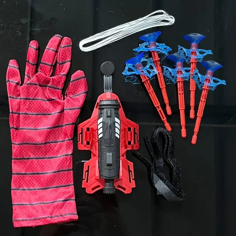 Spider Web Shooter Glove Superhero Cosplay Toy | Wrist-Mounted Shooting Mechanism | Interactive Play for Kids & Adults 6