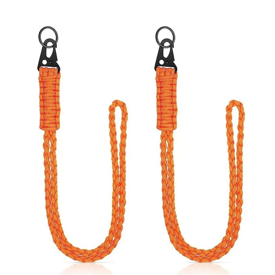 Tactical Paracord Lanyard Keychain | 550 Military-Grade Cord with HK Clips | Neck Carry for Camera, Hiking, Fishing Gear 10