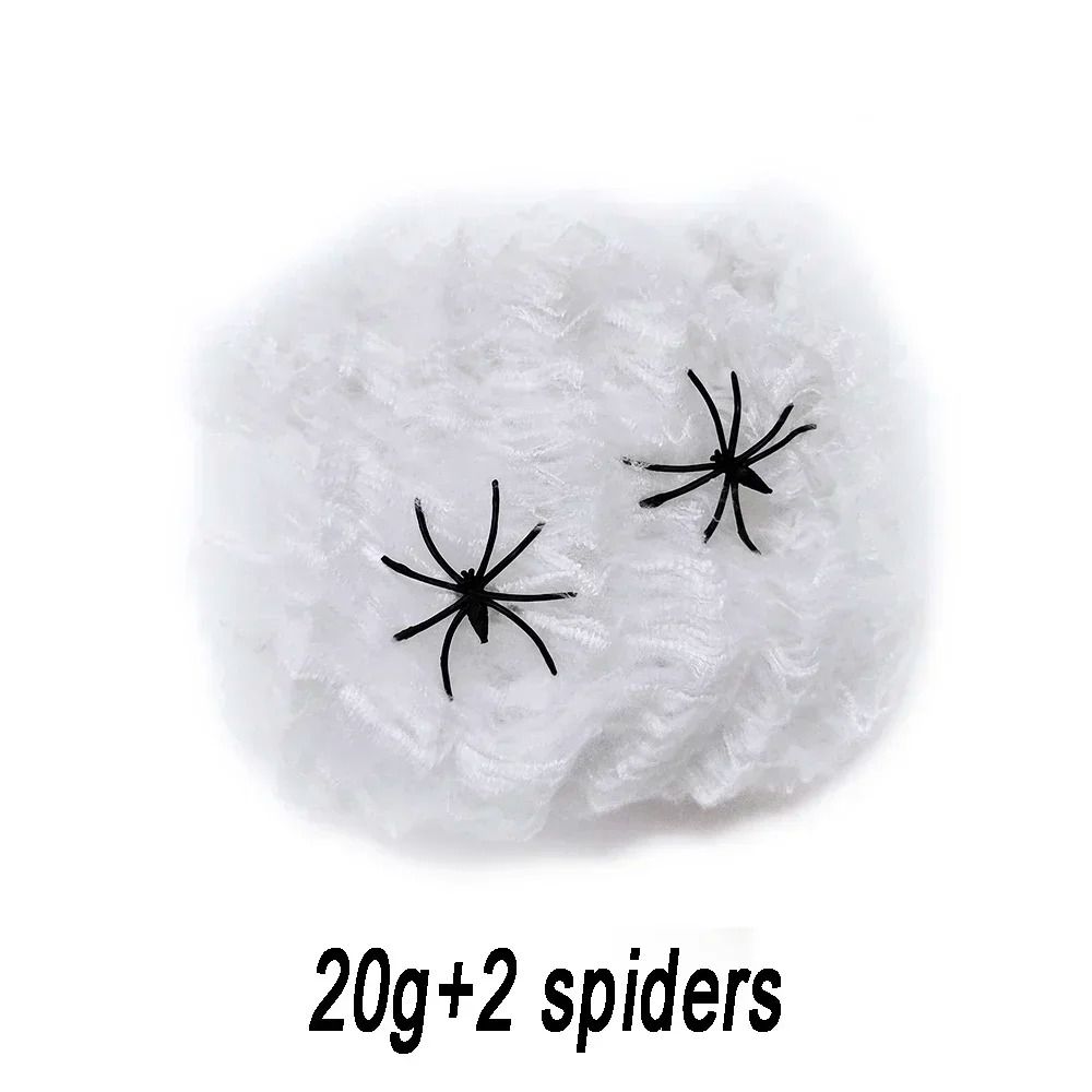 Spider Web Halloween Decoration | Stretchable Cotton Thread Webbing | Covers Large Areas for Instant Spooky Effect 4