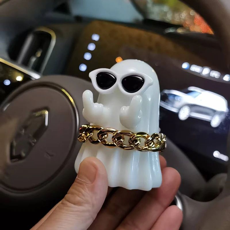 Ghost Figurine Halloween Decoration | Multi-Piece Sets Available | Resin Tabletop Ornament for Desks and Shelves 11