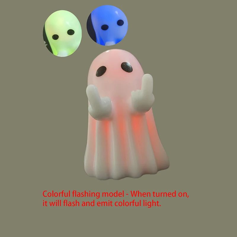 Ghost Figurine Halloween Decoration | Multi-Piece Sets Available | Resin Tabletop Ornament for Desks and Shelves 14