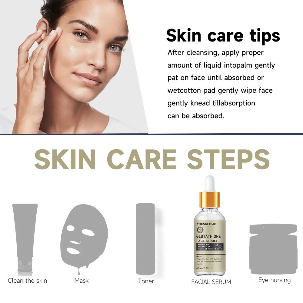 Glutathione Brightening Face Serum for Women | Dark Spot Corrector & Antioxidant Formula | Hydrates & Evens Skin Tone 4