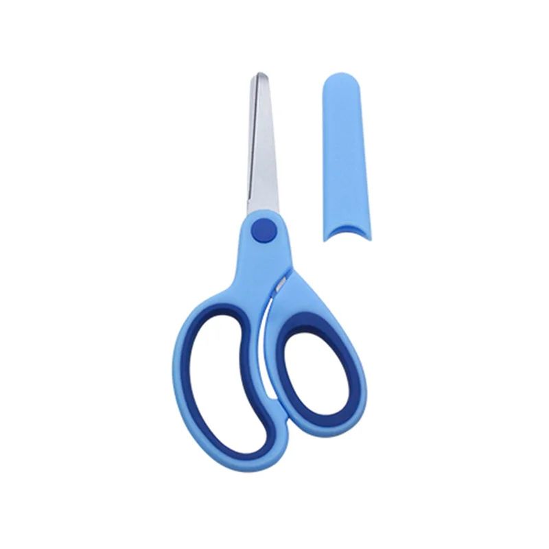 Kids Safety Scissors with Protective Cover | Rounded Tips for Left- and Right-Handed Use | Ergonomic Grip for Safe Cutting 3