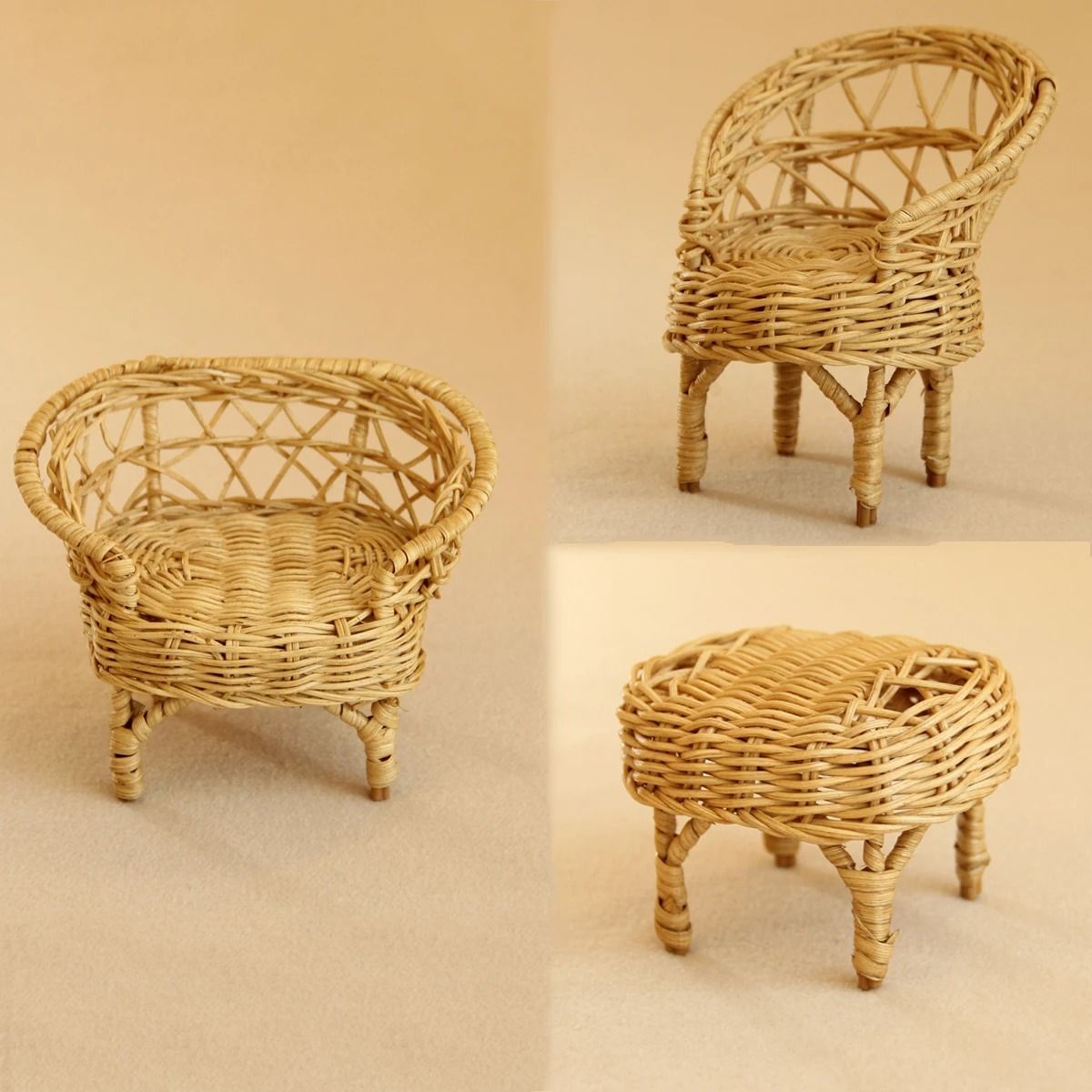1:12 Miniature Dollhouse Furniture Set | Mixed Wood, Metal & Resin | Realistic Room Décor for Collectors & Displays 18