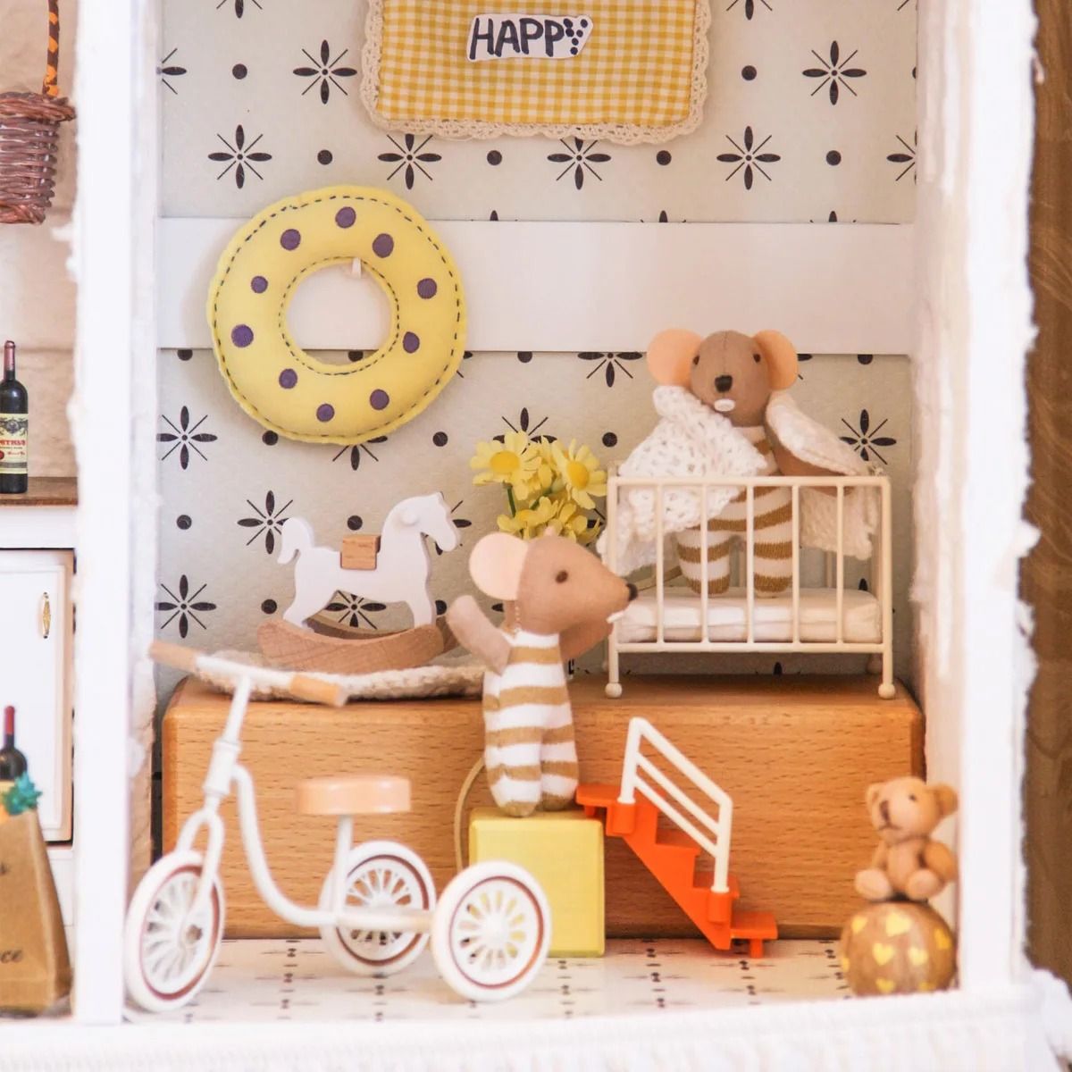 1:12 Miniature Dollhouse Furniture Set | Mixed Wood, Metal & Resin | Realistic Room Décor for Collectors & Displays 3