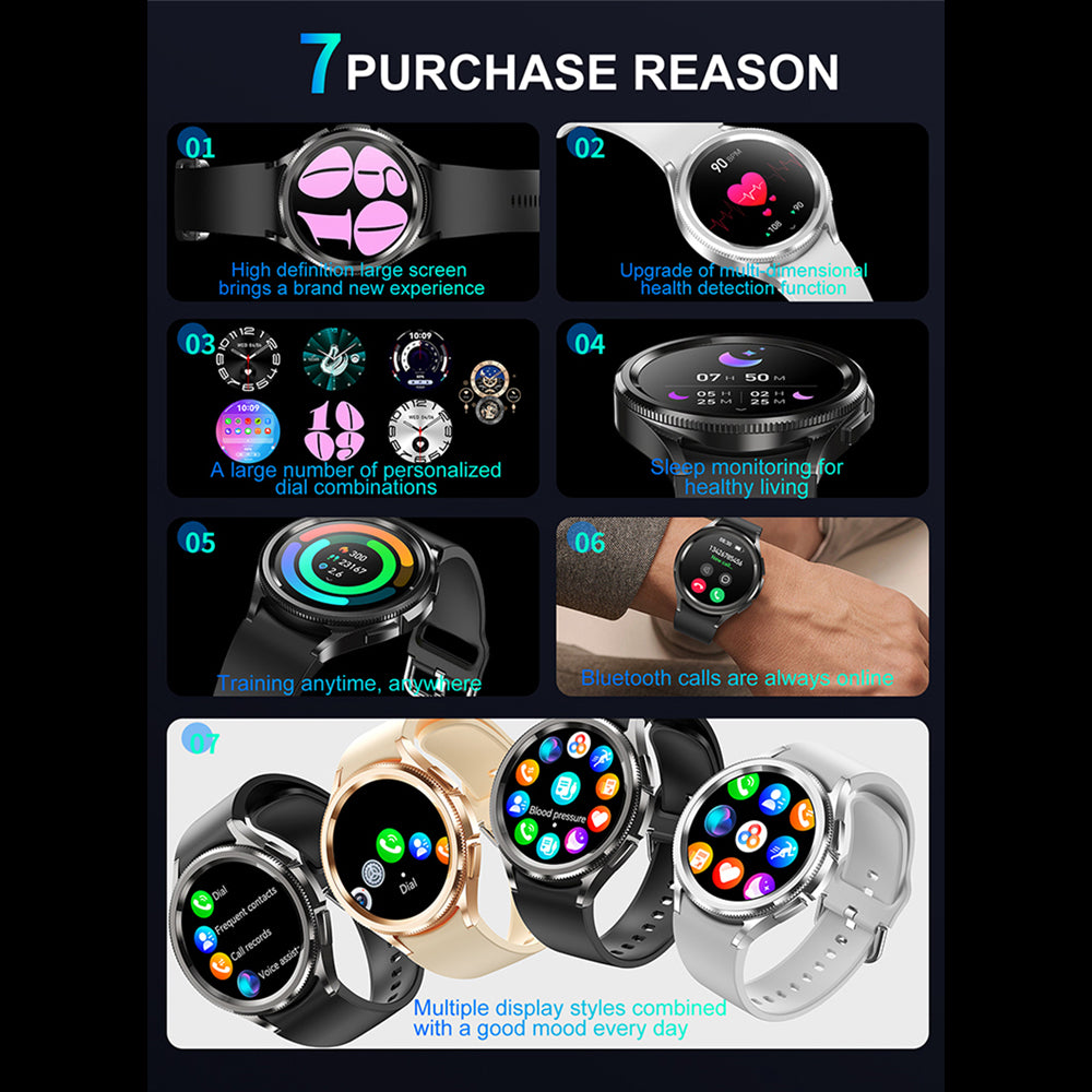 Smartwatch for Men with GPS | AMOLED Display, 100+ Sport Modes | Heart Rate Monitor, Notifications & Long Battery Life 4