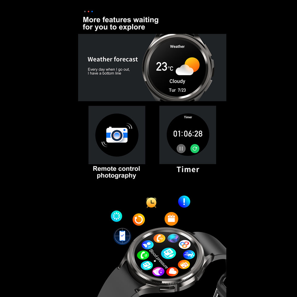 Smartwatch for Men with GPS | AMOLED Display, 100+ Sport Modes | Heart Rate Monitor, Notifications & Long Battery Life 7