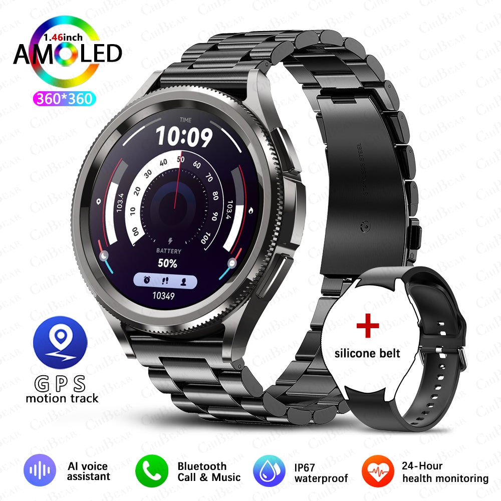 Smartwatch for Men with GPS | AMOLED Display, 100+ Sport Modes | Heart Rate Monitor, Notifications & Long Battery Life 15