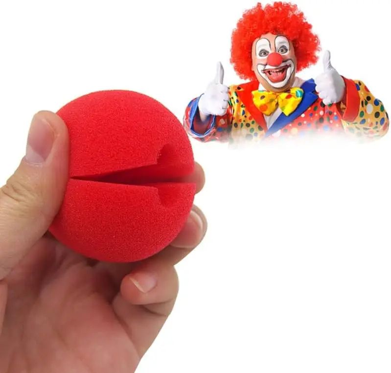 Foam Clown Nose Costume Prop | Soft Sponge Material, Lightweight & Reusable | Halloween, Circus & Stage Party Accessory 7