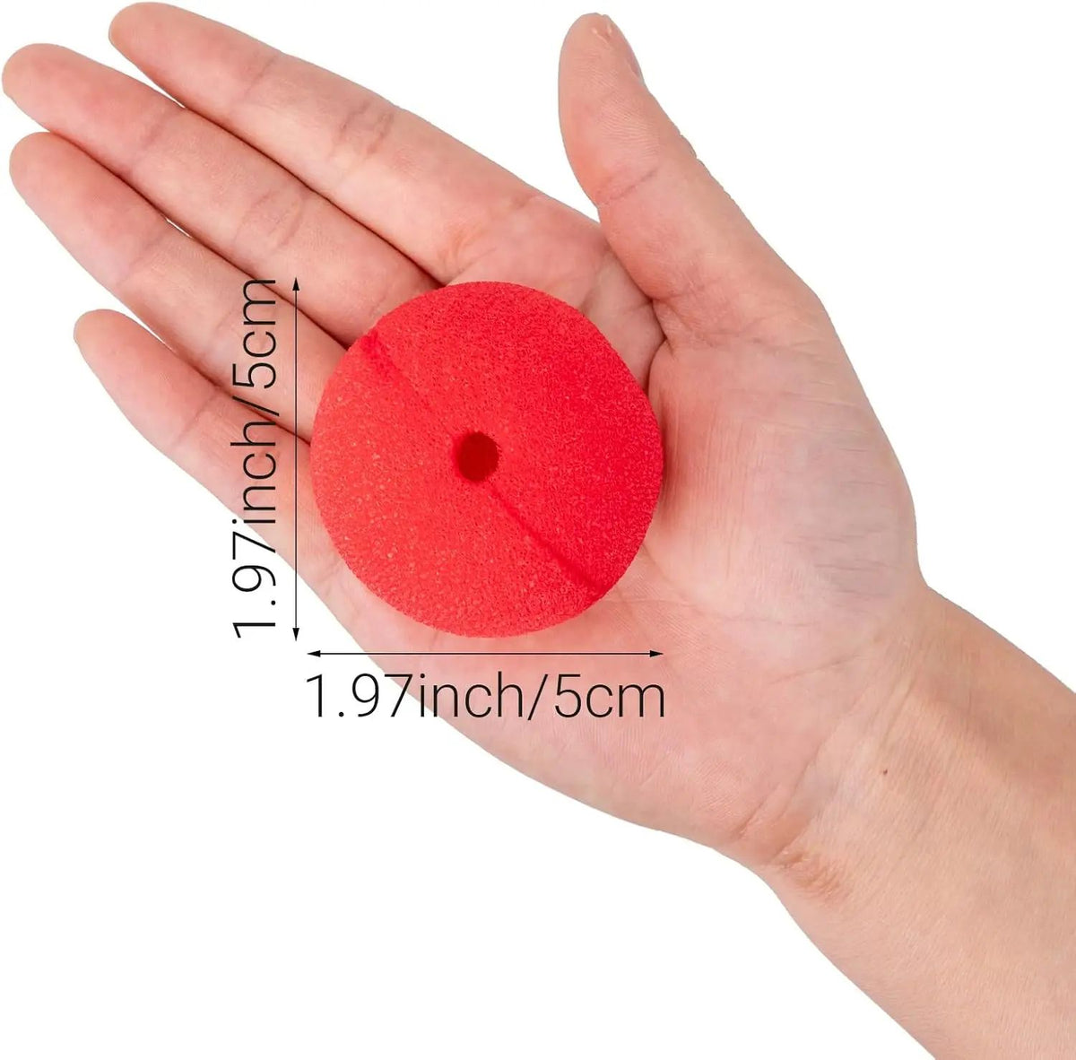 Foam Clown Nose Costume Prop | Soft Lightweight Foam Design | Available in Packs of 1 to 7 for Cosplay, Parties & Halloween 3
