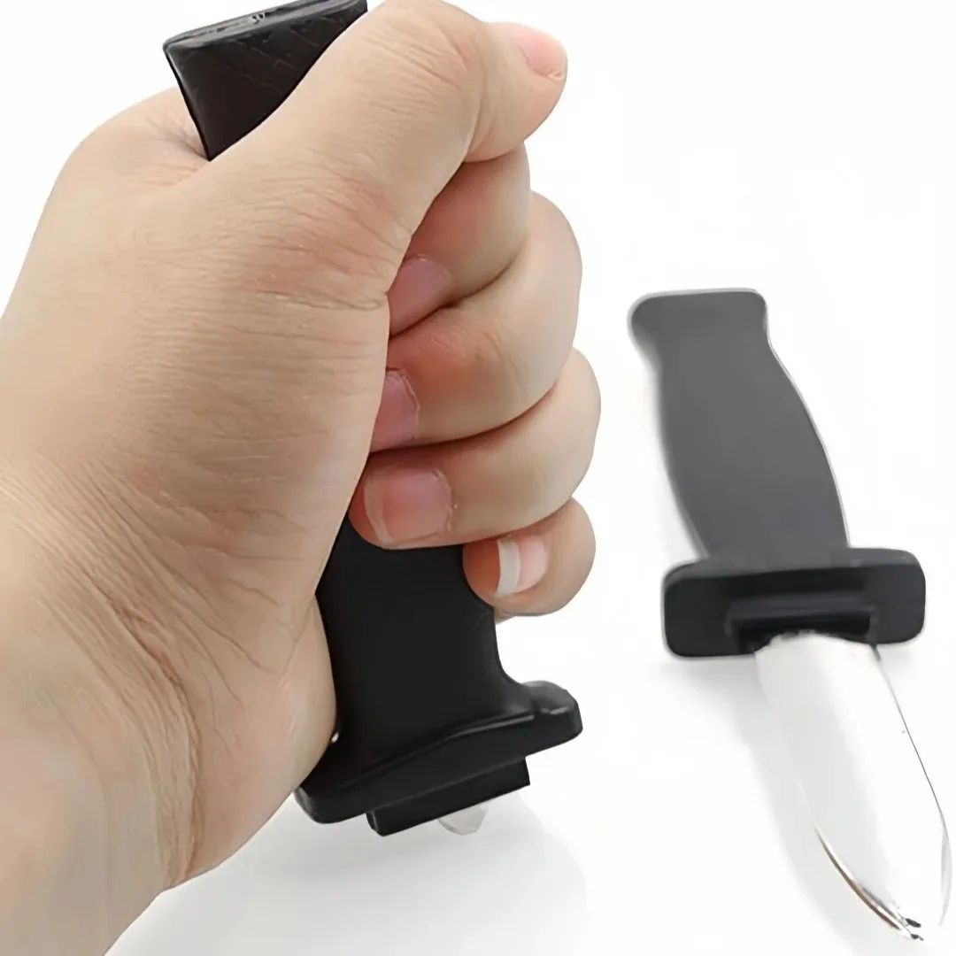 Retractable Prank Knife Halloween Costume Prop | Disappearing Blade Illusion | Lightweight Reusable Plastic Design 2