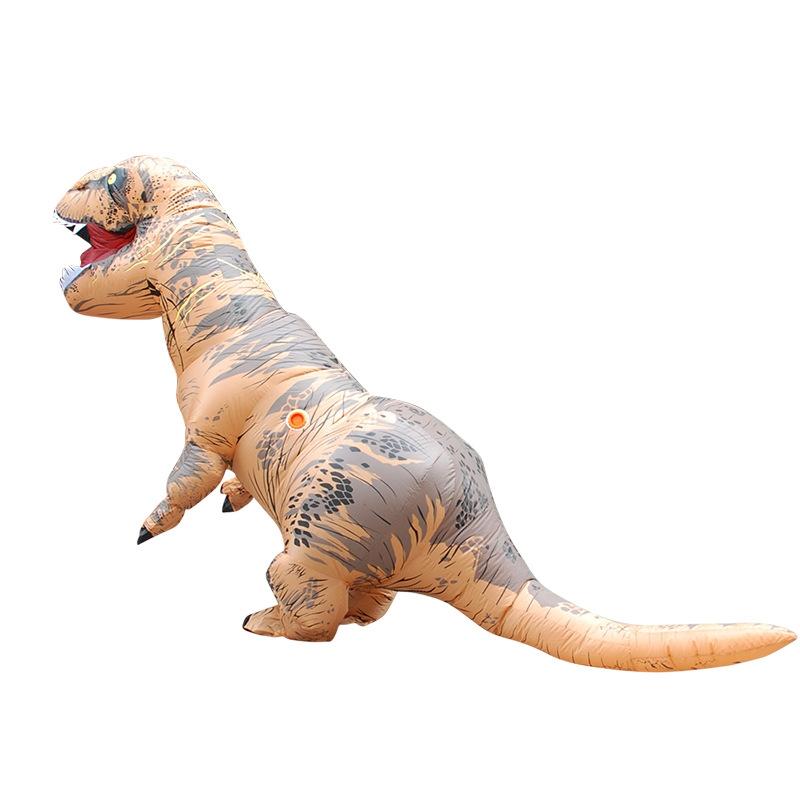 Inflatable T-Rex Dinosaur Costume for Halloween | Fan-Powered Design with Gloves Included | Lightweight Polyester 5