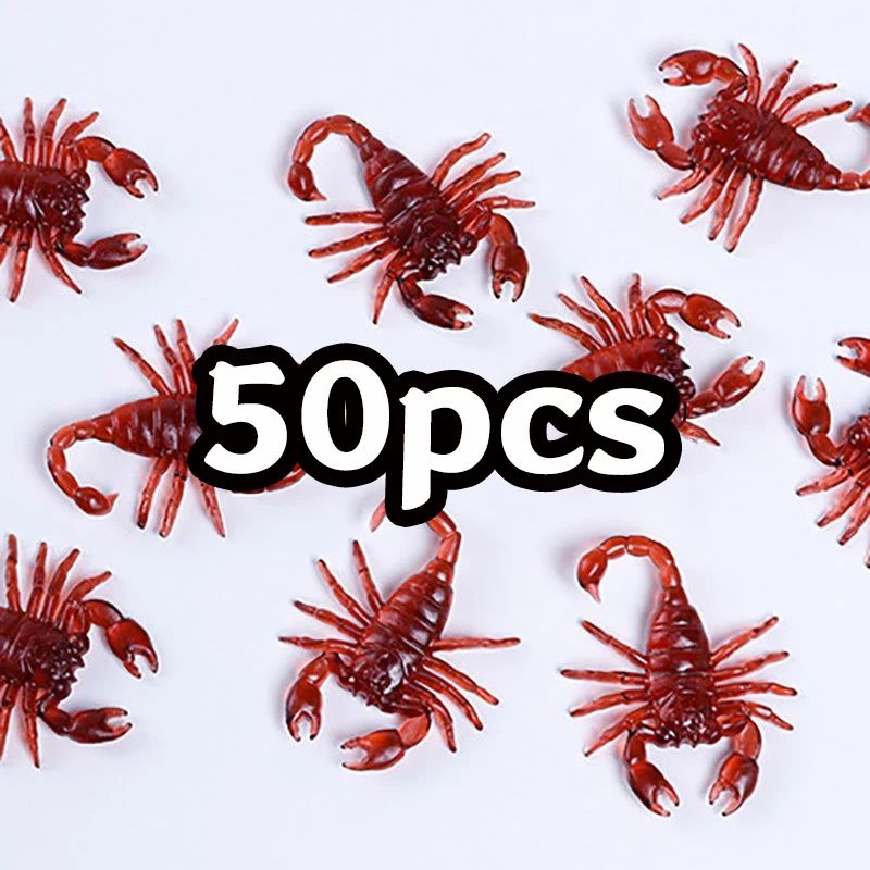Fake Cockroach Prank Toys for Halloween & Party Pranks | 50-Piece Set, Lifelike Detail | Reusable Novelty Bugs 10