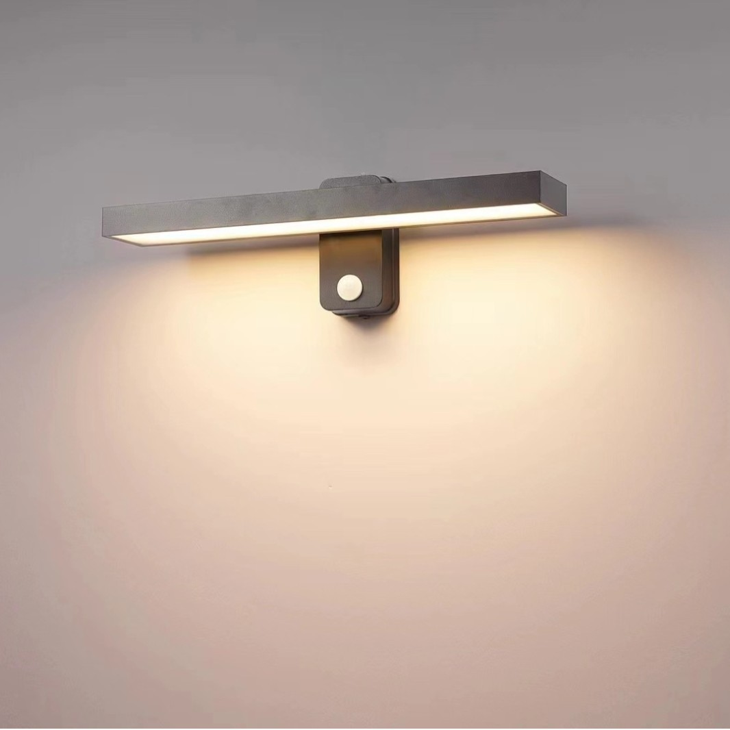 Aluminium Outdoor Wall Light | Four Sizes 20-50cm, IP65 Waterproof | Warm White LED, Wall Switch or Motion Sensor 15