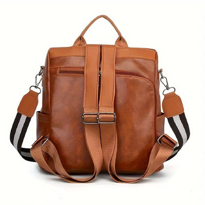 Vegan Leather Backpack | Women's Spacious Design With Adjustable Straps
