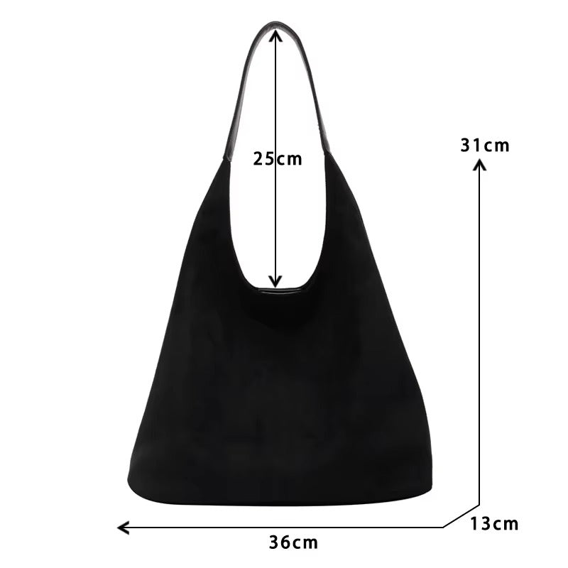 Elegant Suede | Shoulder Bag For Women - Adjustable Strap Design
