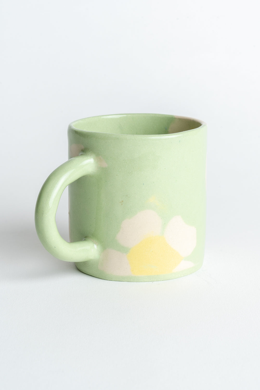 Ceramic Flower Mug | Handmade Nerikomi Clay Pattern, Made in the UK | Gloss Glaze Finish, Ideal for Coffee or Herbal Tea 3