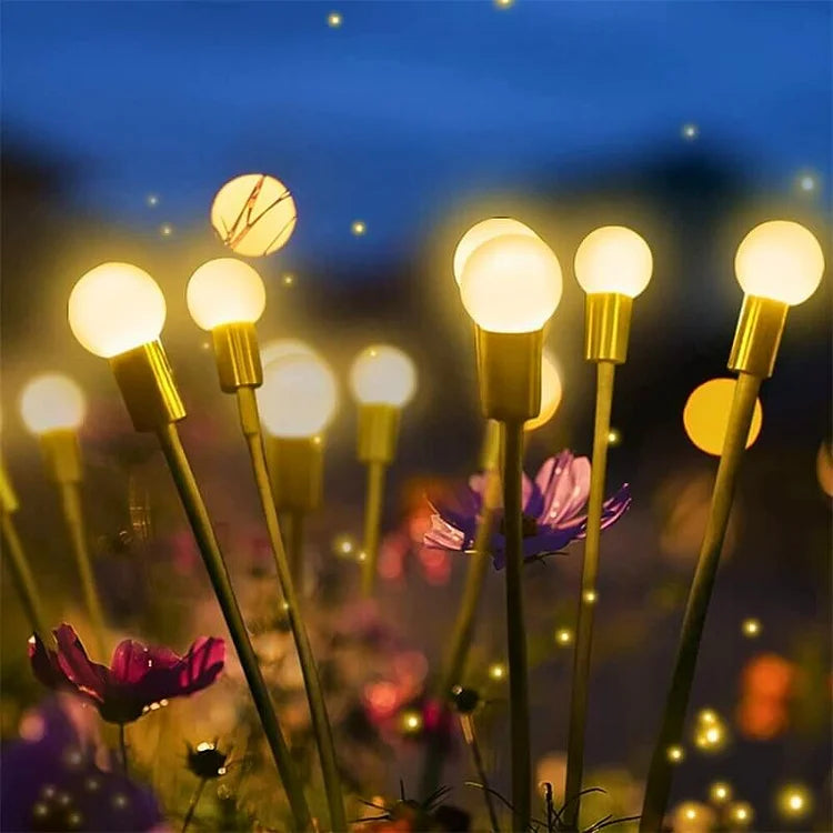 Solar LED Garden Lights | 8 or 10 Heads, Warm White Light | Weatherproof, Automatic Dusk-to-Dawn, No Wiring Needed 1