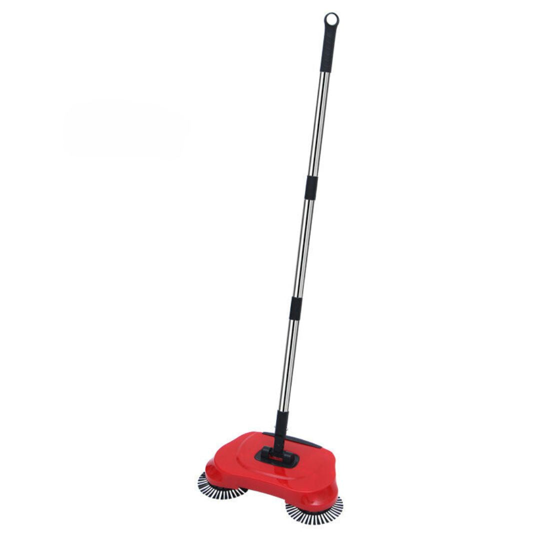 2-in-1 Vacuum Broom Stainless Steel | Cordless, No Battery, 360° Rotating Side Brushes | Works on Tile, Wood, Laminate, Carpets 12
