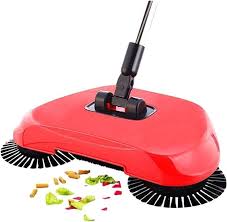 2-in-1 Vacuum Broom Stainless Steel | Cordless, No Battery, 360° Rotating Side Brushes | Works on Tile, Wood, Laminate, Carpets 8