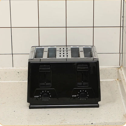 4-Slice Wide Slot Toaster | Adjustable Browning Toaster