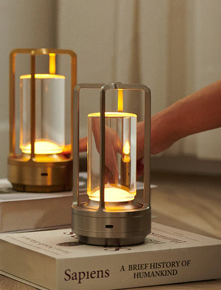 Cordless LED Table Lamp Aluminium 18 x 9 cm | Gold, Silver, Black | Touch Dimmable, 3 Colour Modes, USB-C Rechargeable 4