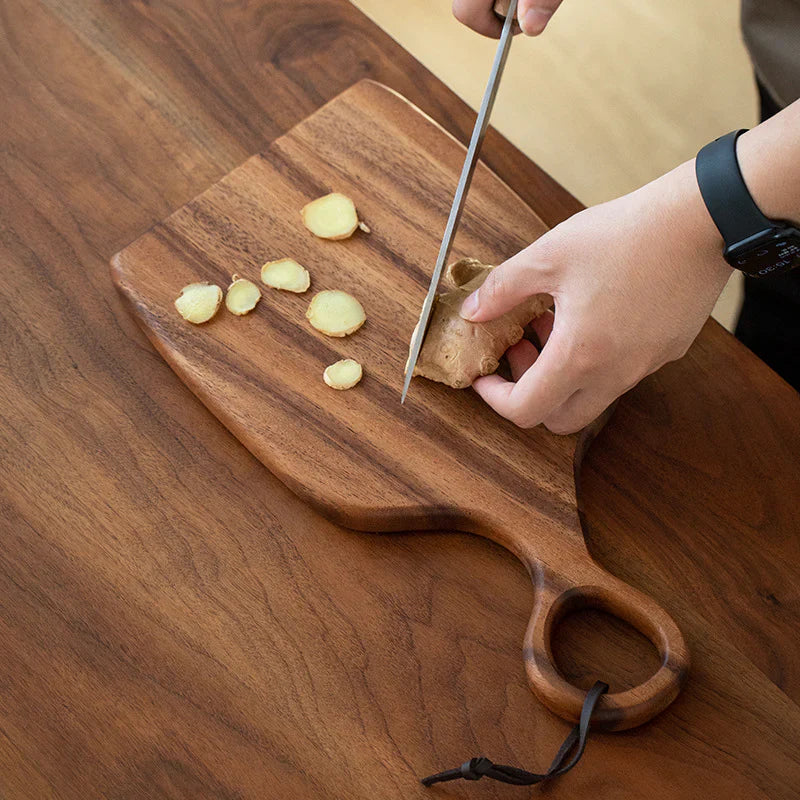 Walnut Chopping Board 35 x 25 x 2 cm | Double-Sided Design | Knife-Friendly Surface That Preserves Blade Sharpness 6