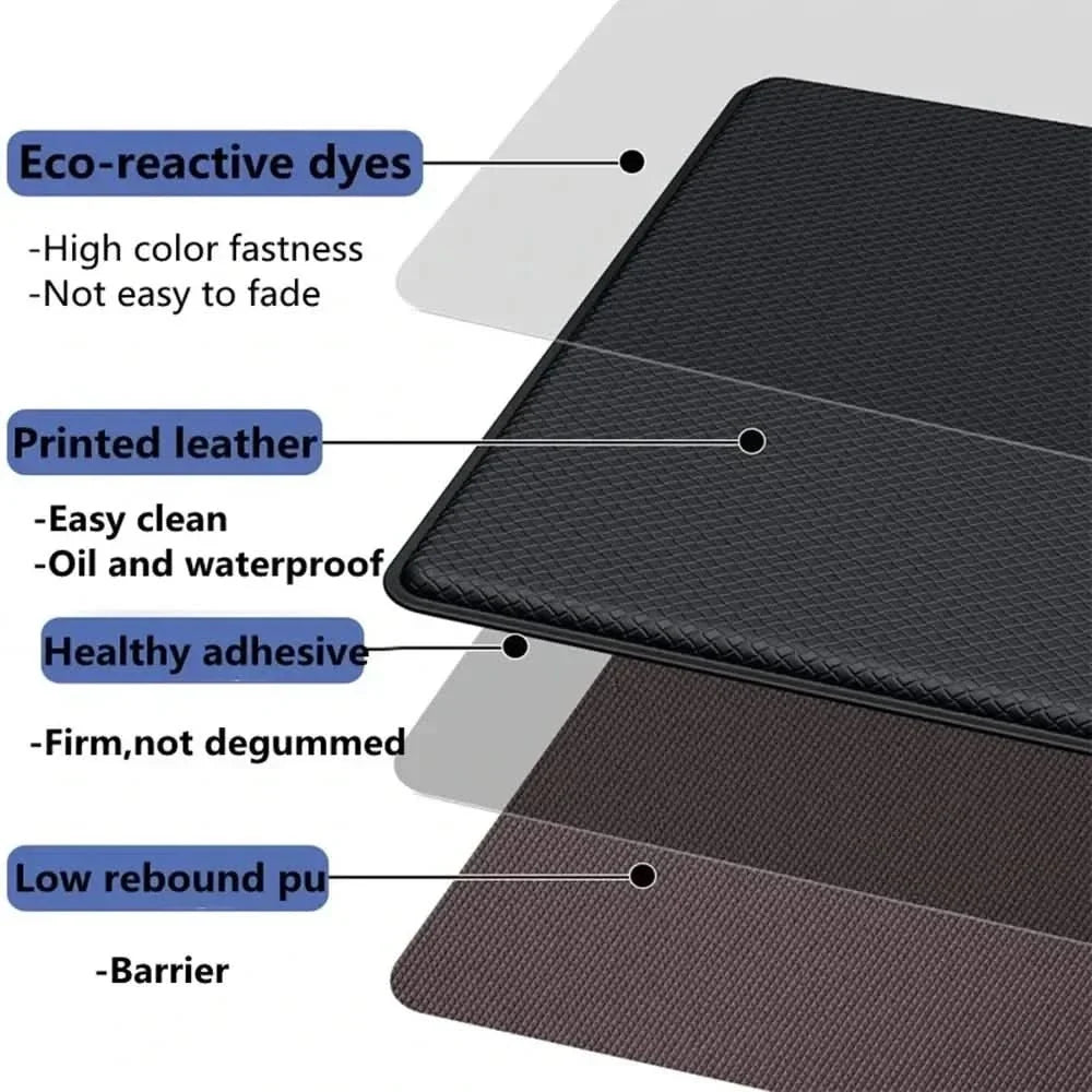 Anti-Fatigue Kitchen Mat, PU | 4 Sizes, 45x75 to 45x180 cm | Non-Slip, Waterproof, Cushioned Support, Machine Washable 11