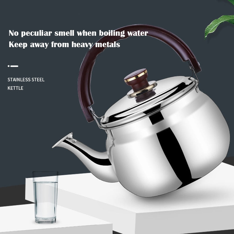 Stainless Steel Boiling Water Kettle Thicken Whistling Pot-Kettles-Kitchen Groups-0.6L/20oz-Kitchen Groups
